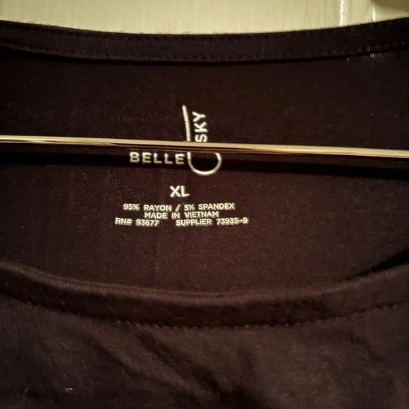 *SOLD on Vinted* Belle Sky Black Chest Cutout Long Sleeve Shirt - Picture 2 of 2